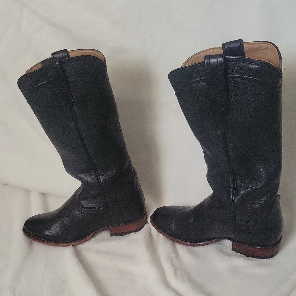 Tecovas Black Leather  Boots